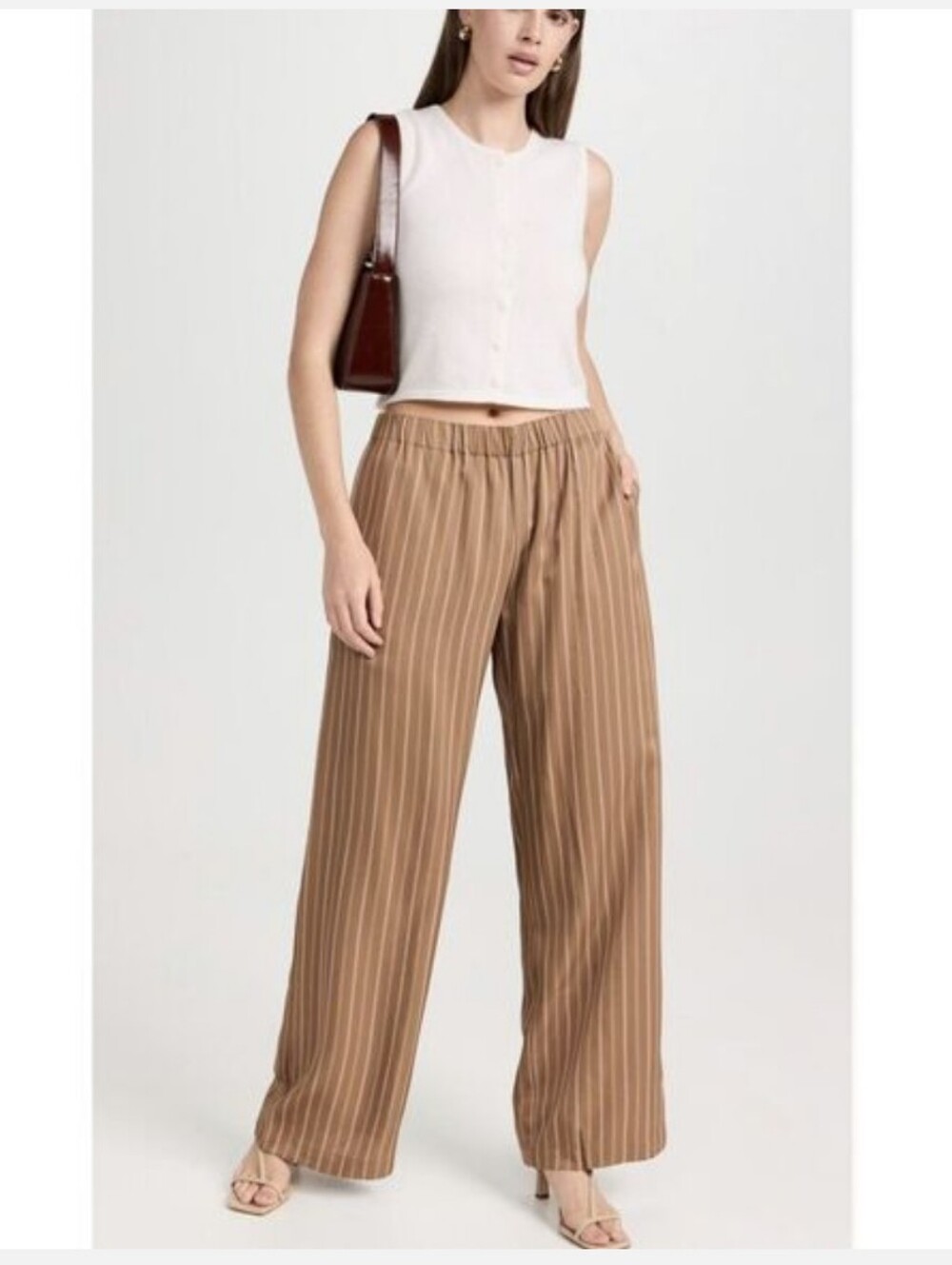 Wyeth Zena Wide Leg Pants In Brown